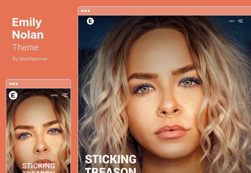 ธีม Emily Nolan - ผลงานการถ่ายภาพสร้างสรรค์ WordPress Theme