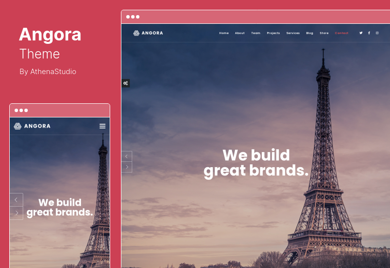 Angora Theme - Responsywny One Page Parallax WordPress Theme