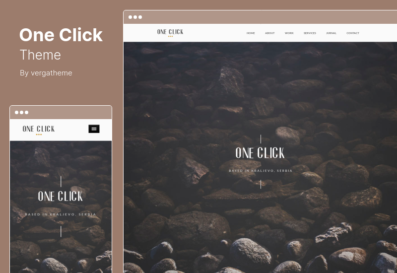 Tema de um clique - Parallax One Page WordPress Theme