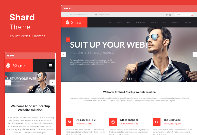 Shard Theme - Tema multipropósito de WordPress Business Parallax