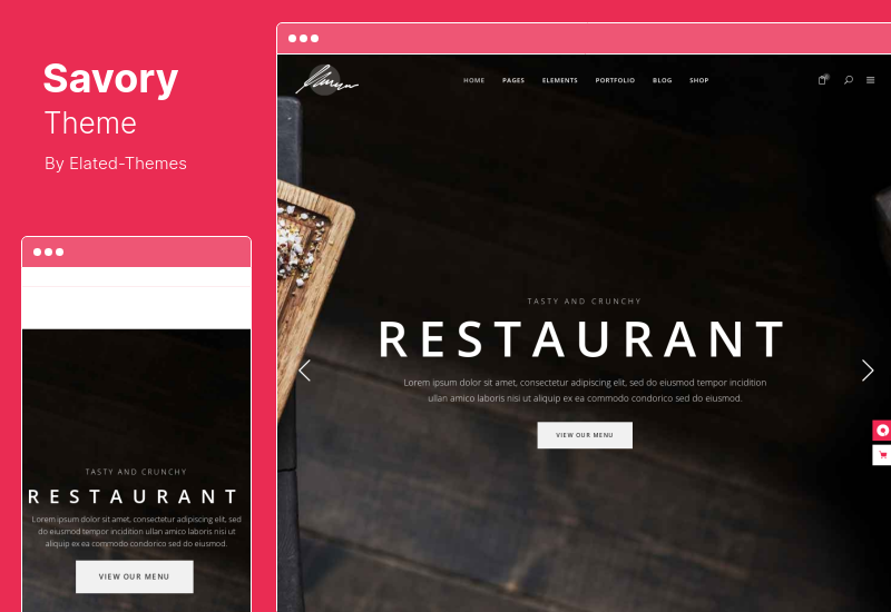 ธีมเผ็ด - ธีม WordPress ร้านอาหาร