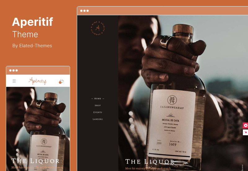 Aperitif Theme - ร้านขายไวน์และร้านขายสุรา WordPress Theme