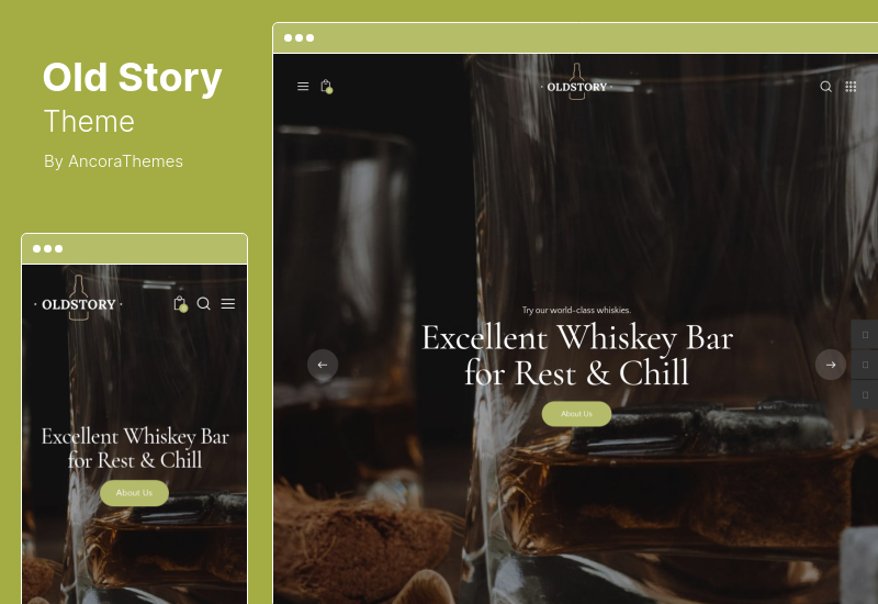 Thème OldStory - Thème WordPress pour bar à whisky, pub et restaurant