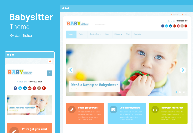 Tema Babysitter - Tema WordPress Job Board