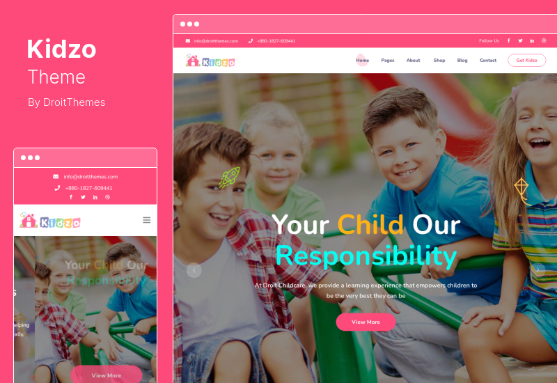 Tema Kidzo - Tema de WordPress para niños y niños