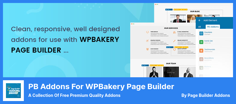 WPBakery Sayfa Oluşturucu Eklentisi için PB Eklentileri - Ücretsiz Premium Kalite Eklentileri Koleksiyonu