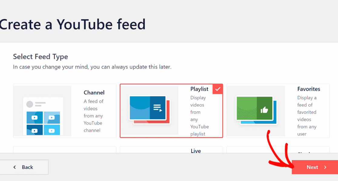 Select Playlist YouTube Feed Pro