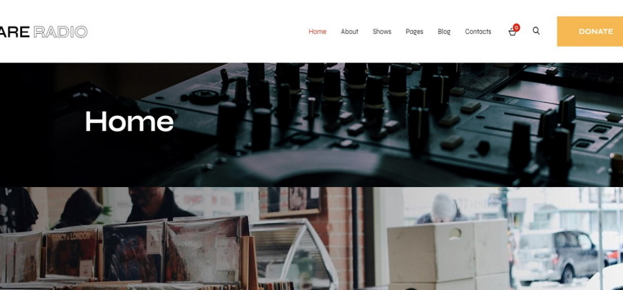 Seltenes Radio-WordPress-Thema