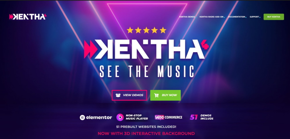 ธีมเพลง Kentha WordPress