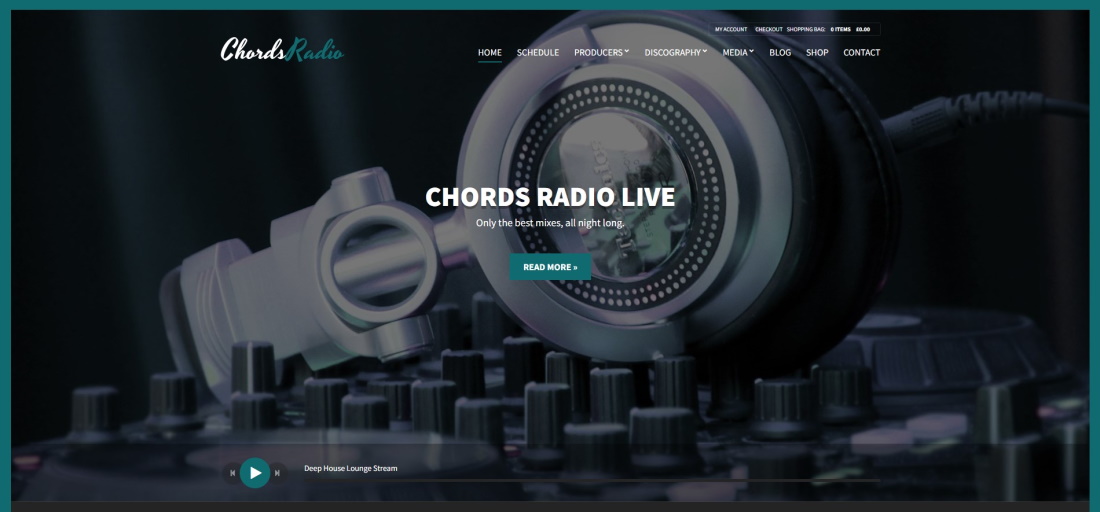 Демонстрация темы Chords WordPress