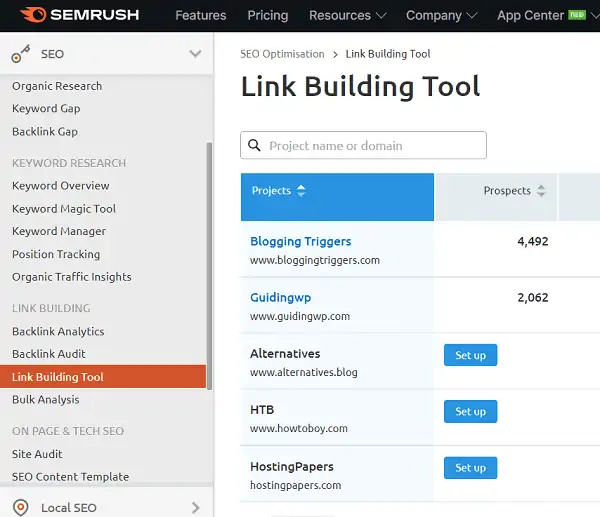 link-building-semrush