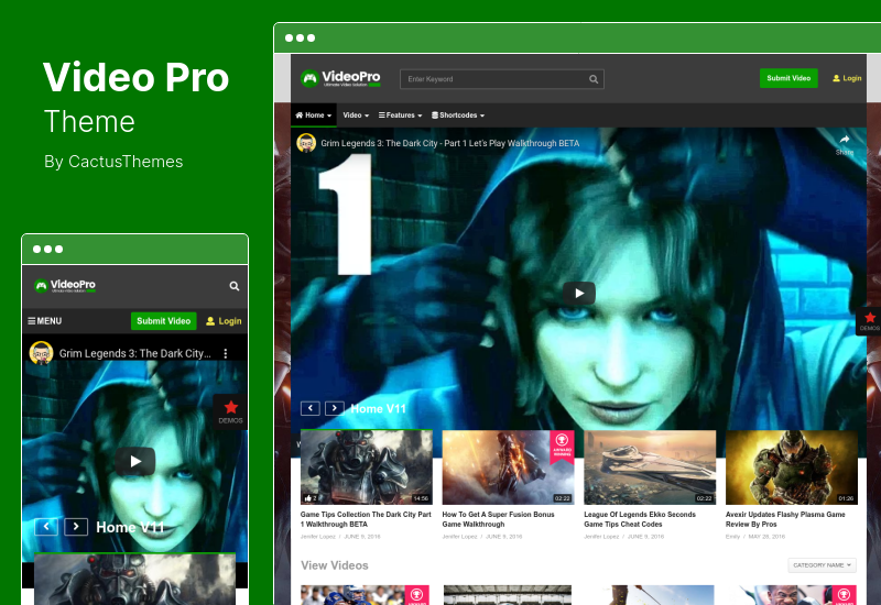 VideoPro-Thema - Video-WordPress-Theme
