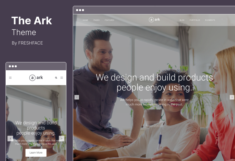 The Ark Theme - Tema WordPress creato per liberi professionisti