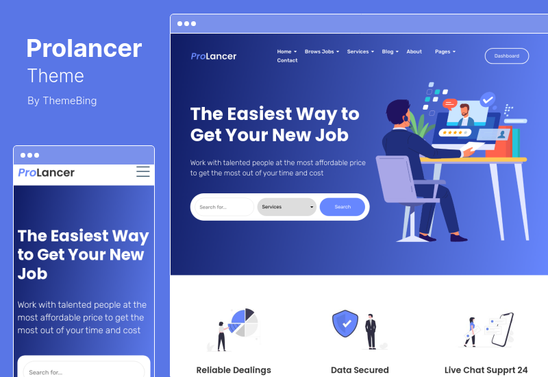 Prolancer Teması - Freelance Marketplace WordPress Teması