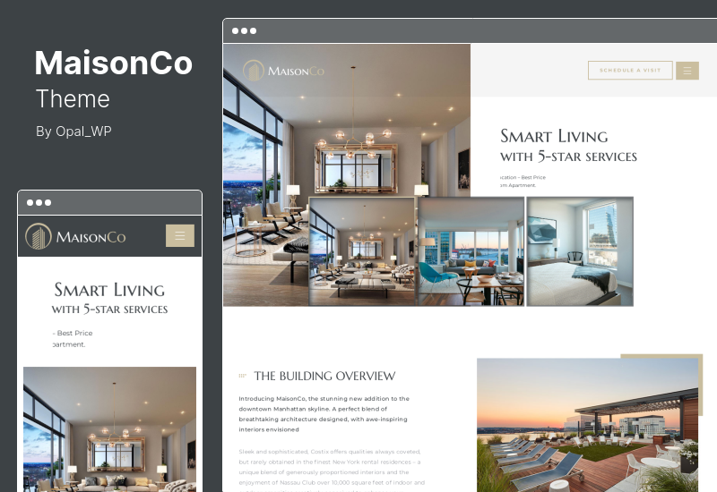 MaisonCo-Thema - WordPress-Theme für einzelne Immobilien