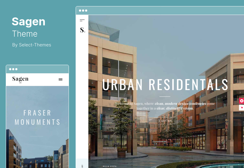 Sagen 主题 - 单属性公寓大楼 WordPress 主题