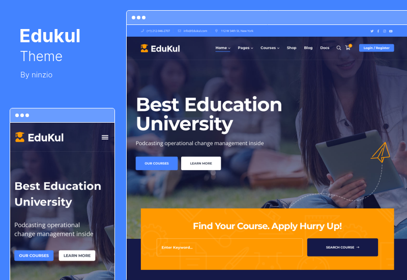 Edukul Theme - Tema de WordPress para cursos en línea