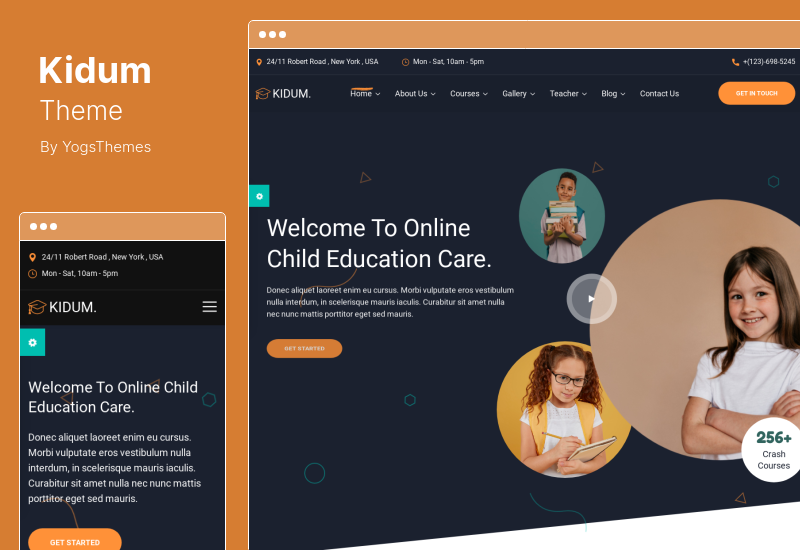 Kidum テーマ - LMS & Education WordPress テーマ