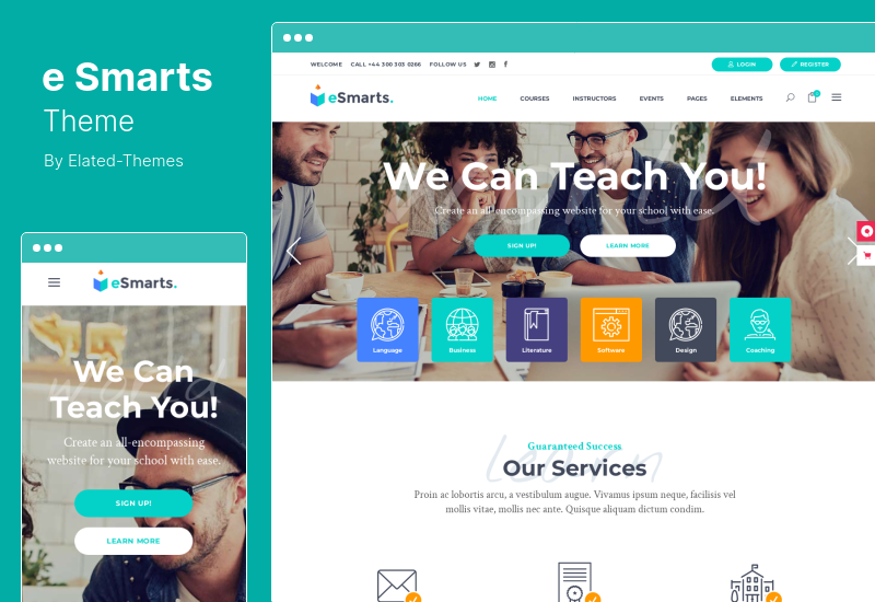 eSmarts Theme - การศึกษาสมัยใหม่ & ธีม WordPress LMS