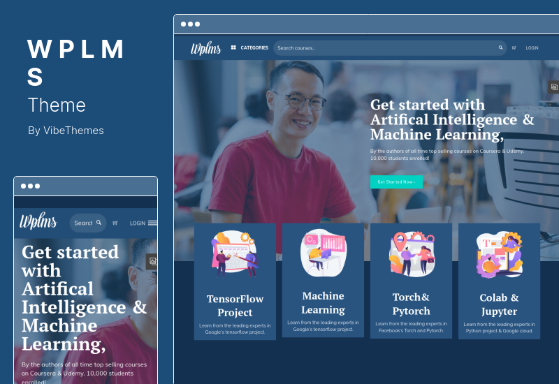 ธีม WPLMS - ระบบการจัดการการเรียนรู้ WordPress Theme