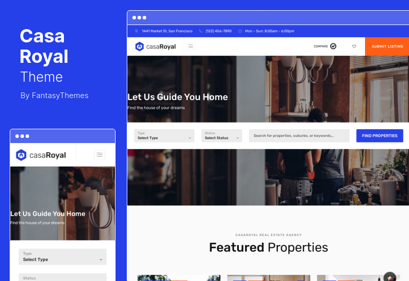 CasaRoyal Theme - Tema WordPress Real Estat