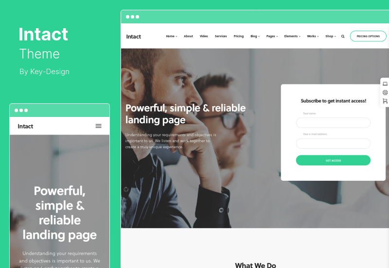 Intact Theme — многоцелевая тема WordPress