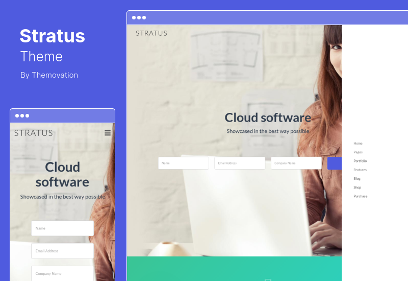 Stratus-Thema – App-, SaaS- und Software-Startup-Tech-WordPress-Thema