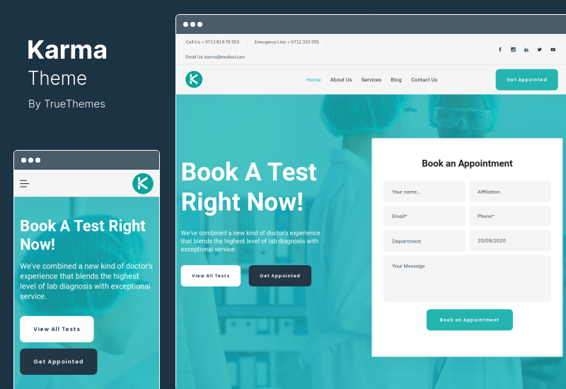 Karma-Theme - Business Landing Page Elementor WordPress-Thema