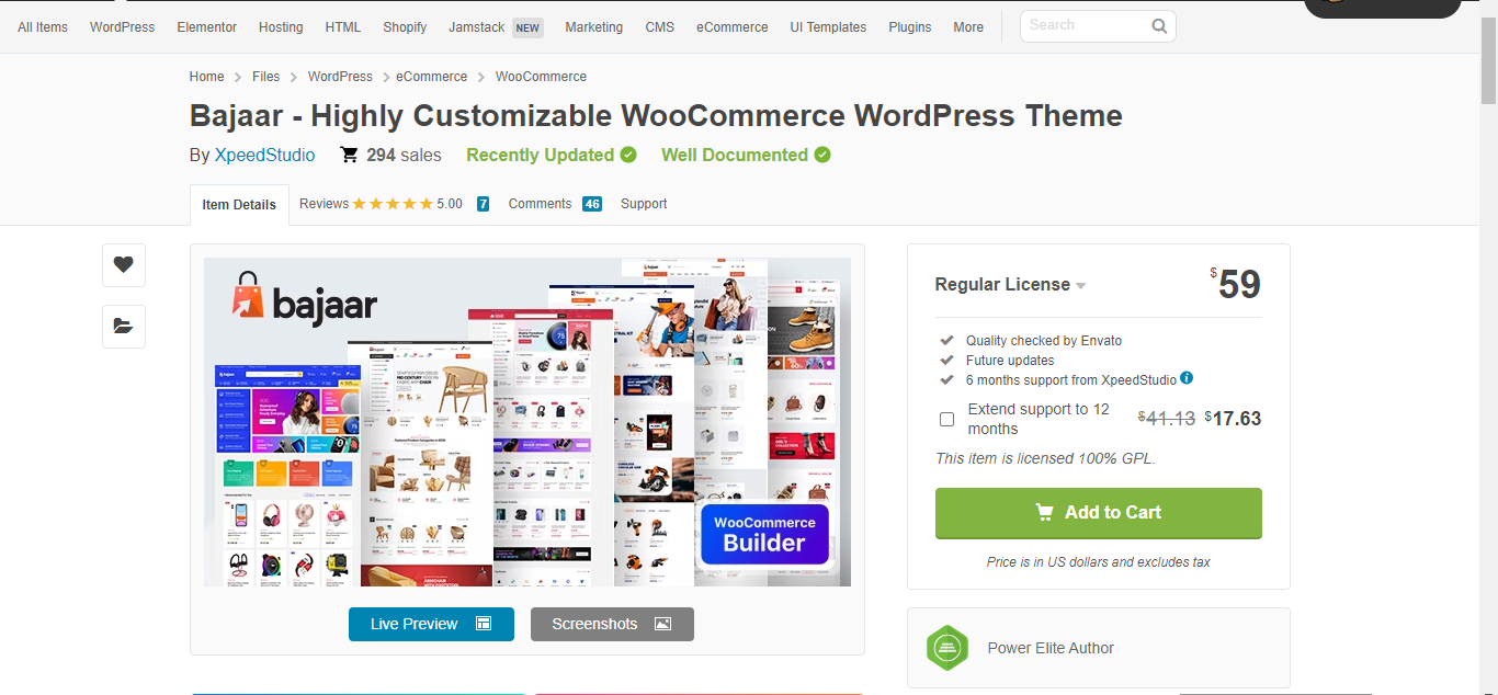 Bajaar Woocommerce-Design installieren