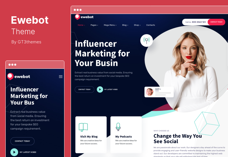 Tema Ewebot - Tema WordPress per agenzia di marketing digitale e SEO