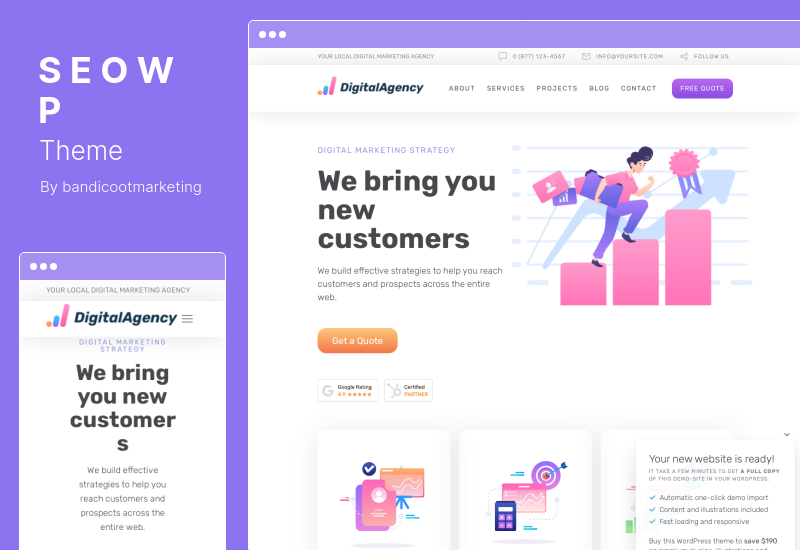 Motyw SEOWP - Motyw SEO Digital Marketing WordPress