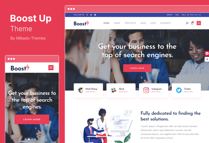 BoostUp 테마 - SEO 마케팅 대행사 WordPress 테마