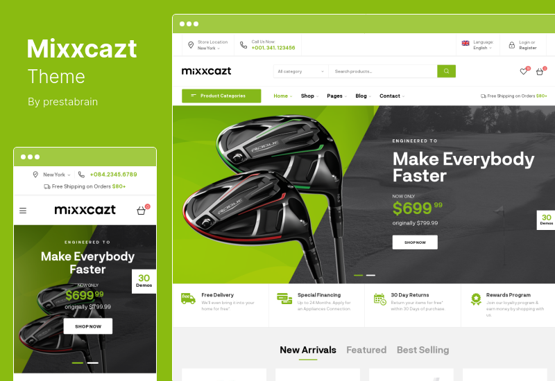 Mixxcazt Theme - Tema WooCommerce Serbaguna Kreatif