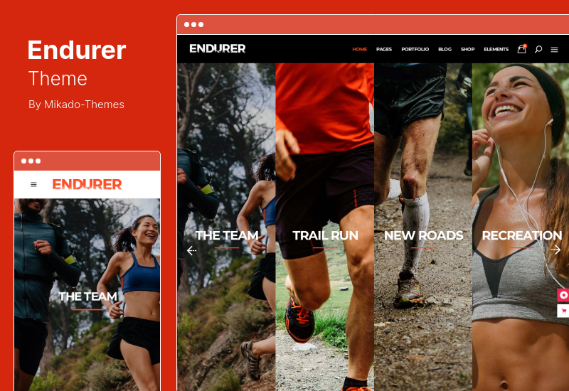 Endurer Theme - Тема WordPress для спортивного клуба бега