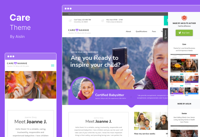 Care Theme - Tema de WordPress multinicho para pequeñas empresas