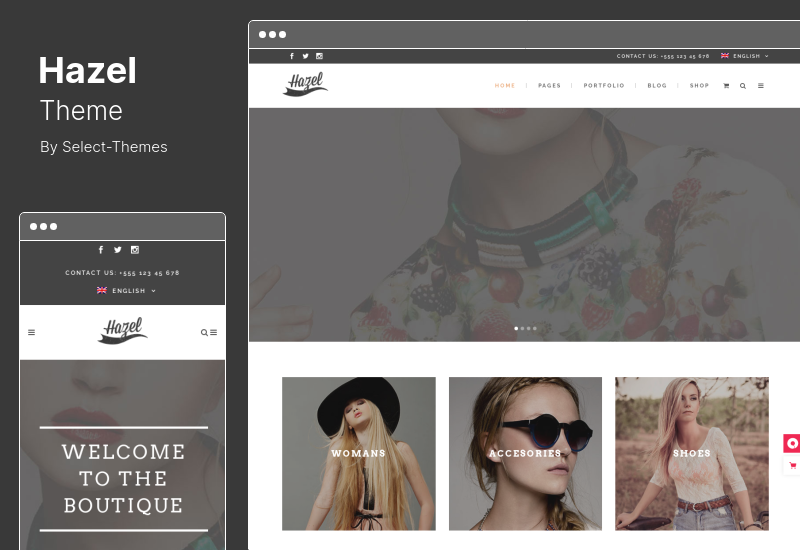 Hazel 테마 - Creative Multi-Concept WordPress Theme