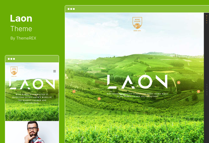 موضوع Laon - Wine House ، Vineyard Liquor WordPress Theme Shop