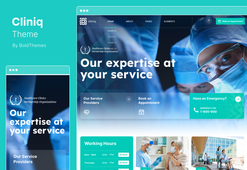 Cliniq Theme — тема WordPress для врачей, здоровья и медицины