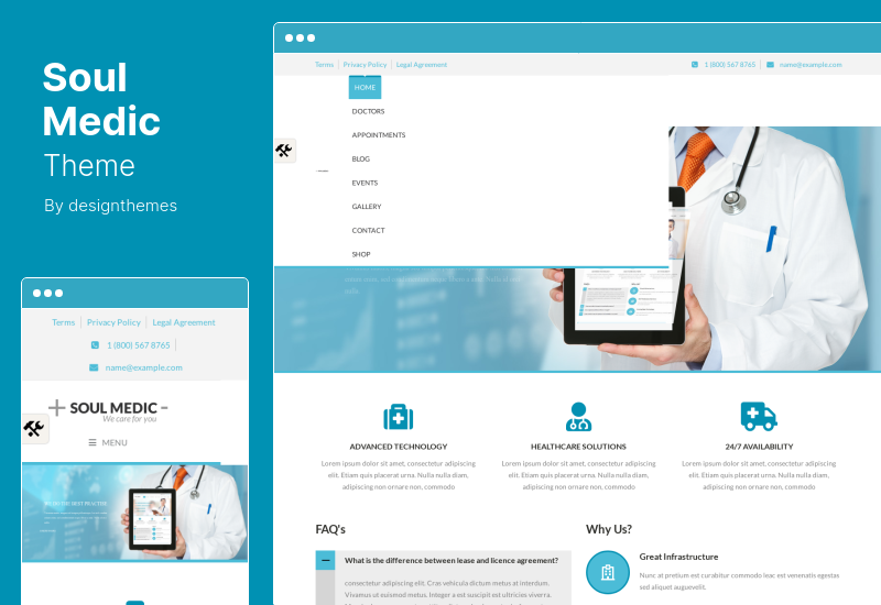 SoulMedic Theme - тема WordPress для больниц и врачей