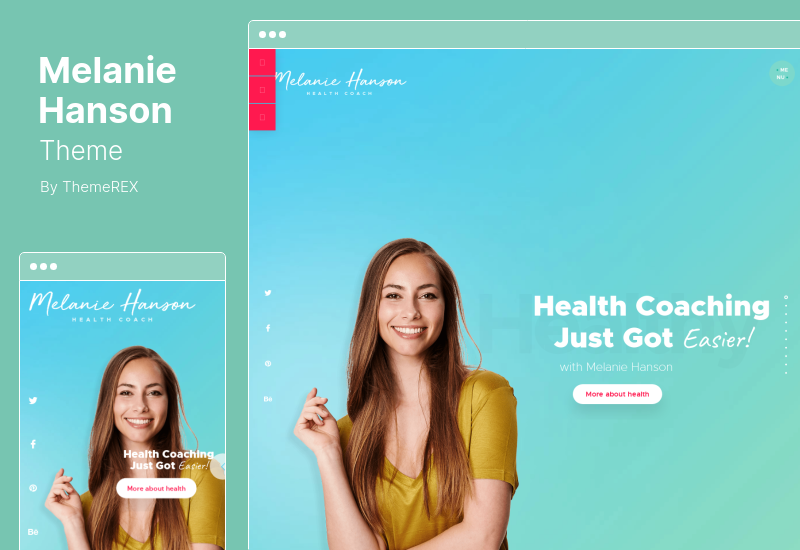 Tema Melanie Hanson - Blogul Health Coach & Lifestyle Magazine Tema WordPress