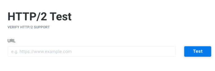 Narzędzie testowe KeyCDN HTTP/2.