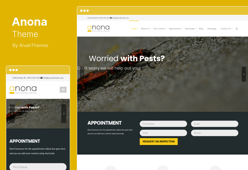 Anona-Theme – Schädlingsbekämpfungs-WordPress-Theme