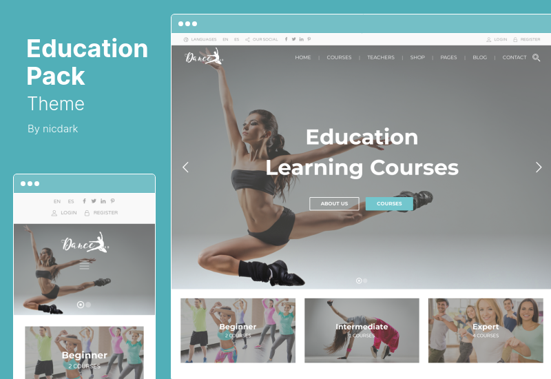 Education Pack テーマ - Education WordPress テーマ