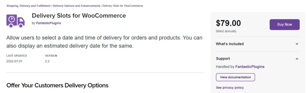 woocommerce 配信日プラグインの配信スロット