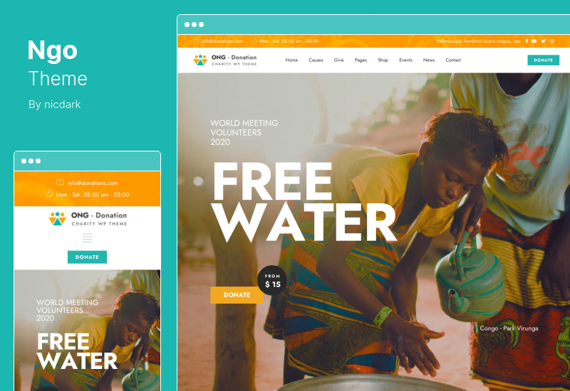 Ngo Theme - 慈善寄付 WordPress テーマ