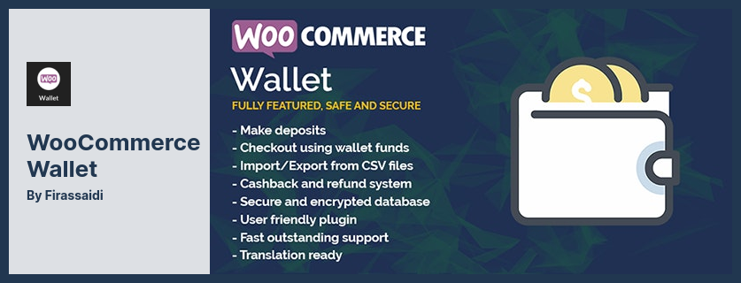 WooCommerce Wallet Plugin - WooCommerce 用のウォレットベースのチェックアウトおよび支払いプラグイン