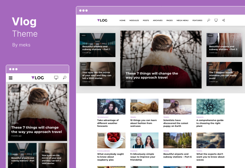 Vlog Theme - Video Blog & Podcast WordPress Theme