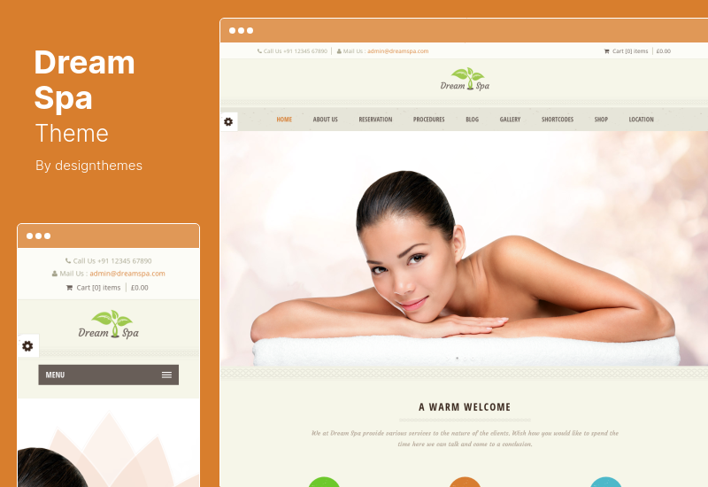 Dream Spa Theme - Tema WordPress Salon Kecantikan