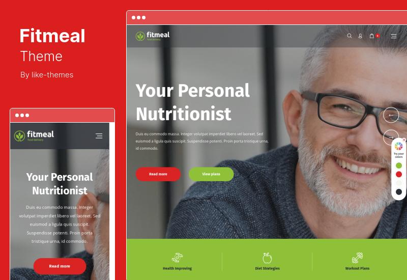 Fitmeal テーマ - 健康食品の配達とダイエット栄養の WordPress テーマ