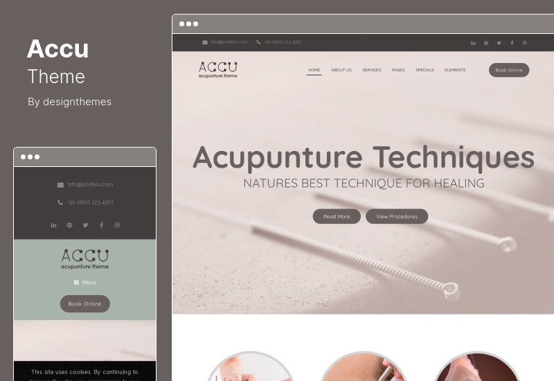 Accu-Thema – Gesundheitswesen, Massage WordPress-Thema